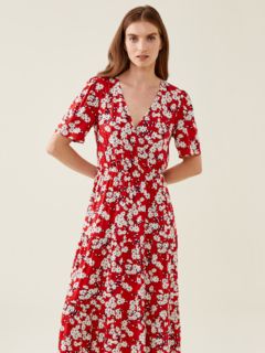 Gap red wrap sales dress