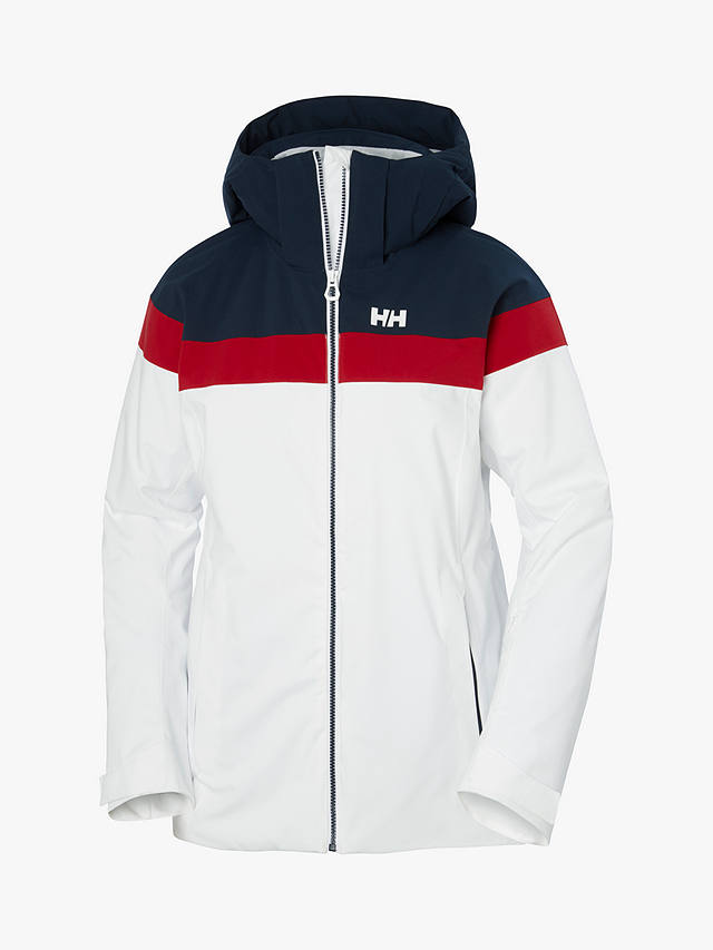 Helly Hansen Motions Waterproof Ski Jacket, White/Multi