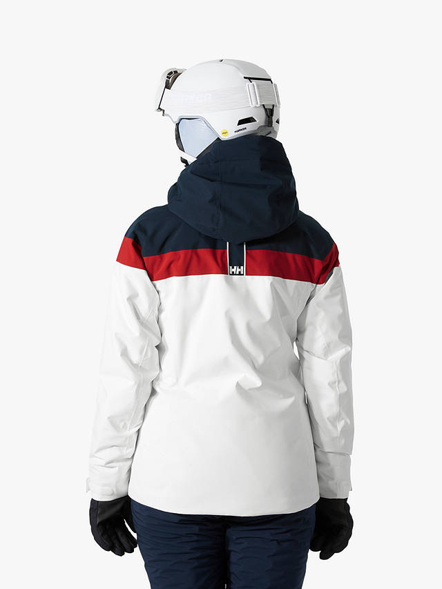 Helly Hansen Motions Waterproof Ski Jacket, White/Multi