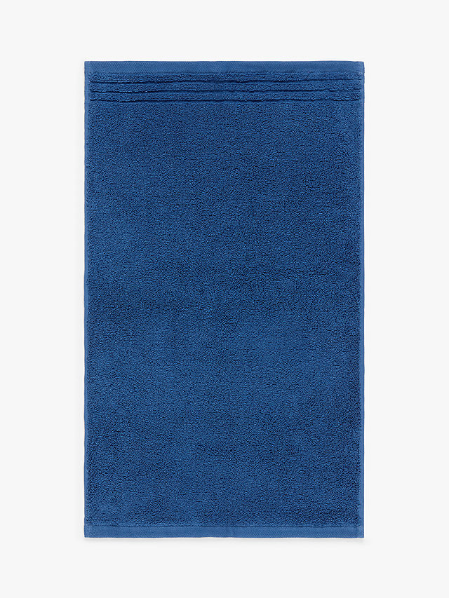 John Lewis Ultra Soft Cotton Towels, Sapphire Blue, Face Cloth (Set of 2)