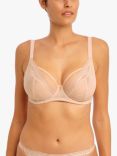 Freya Tailored High Apex Underwired Plunge Bra, Natural Beige