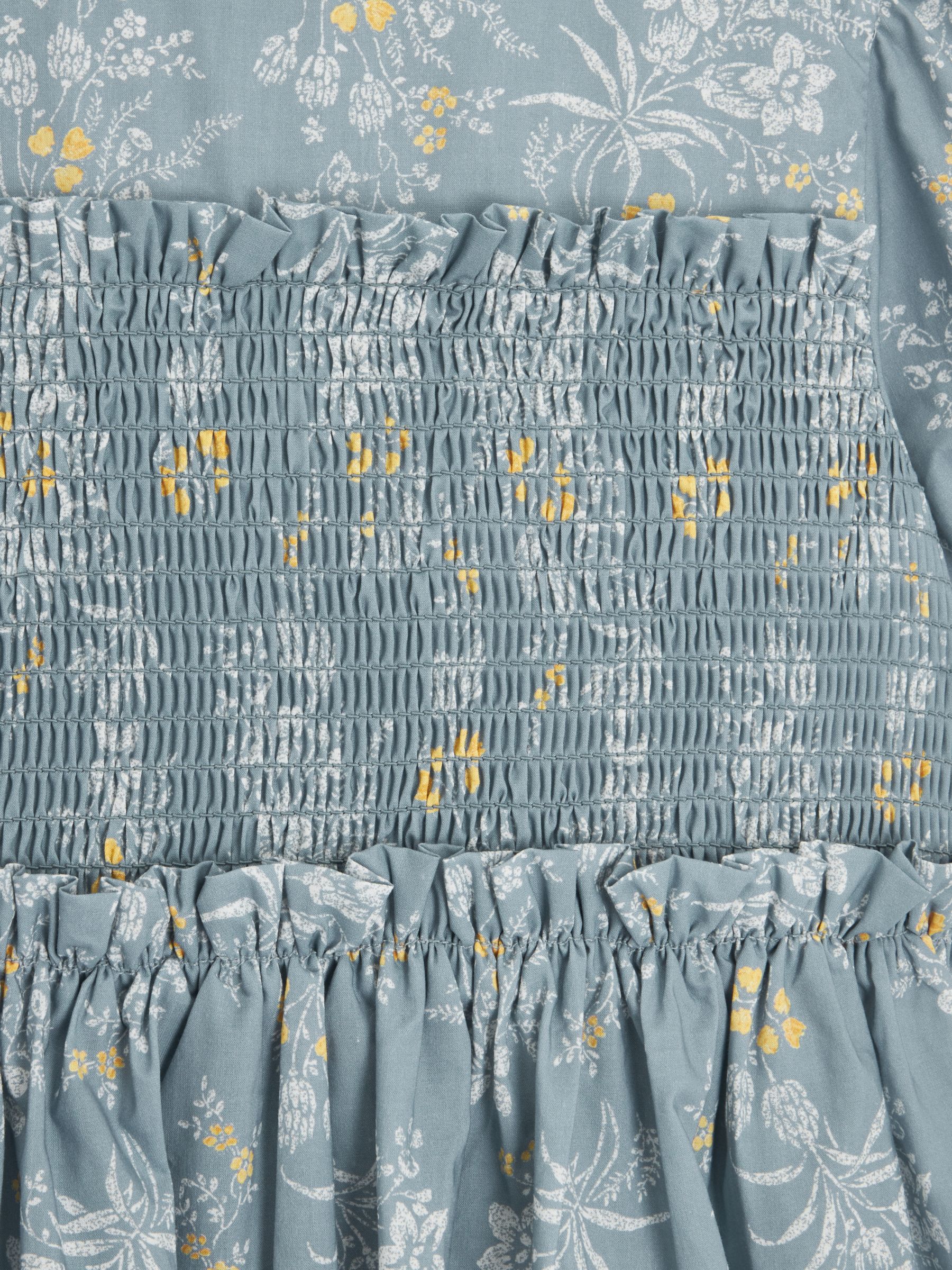 Buy John Lewis Heirloom Collection Kids' Vintage Floral Shirred Dress, Blue Online at johnlewis.com