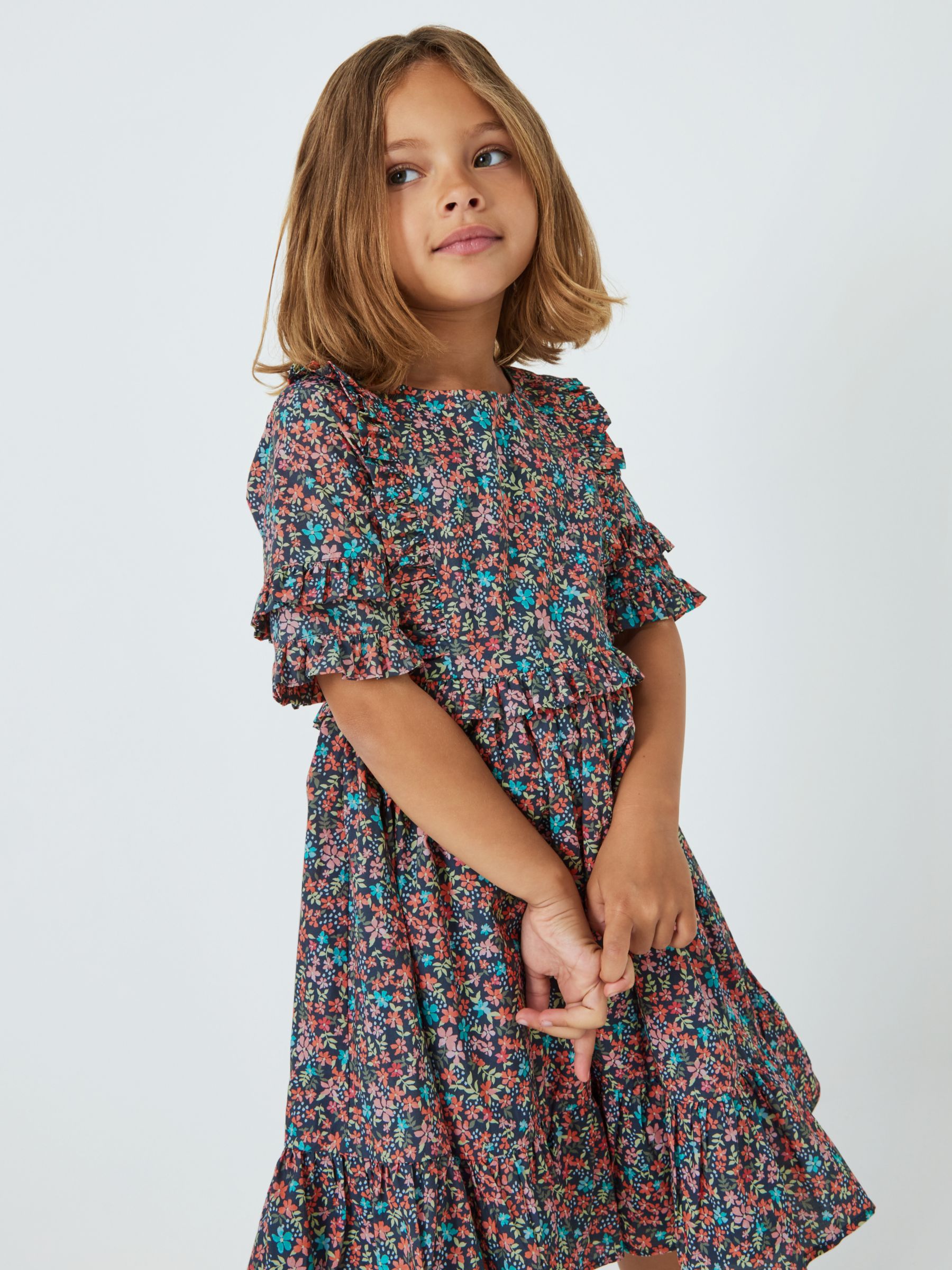 John Lewis Heirloom Collection Kids' Frankie Floral Frill Dress