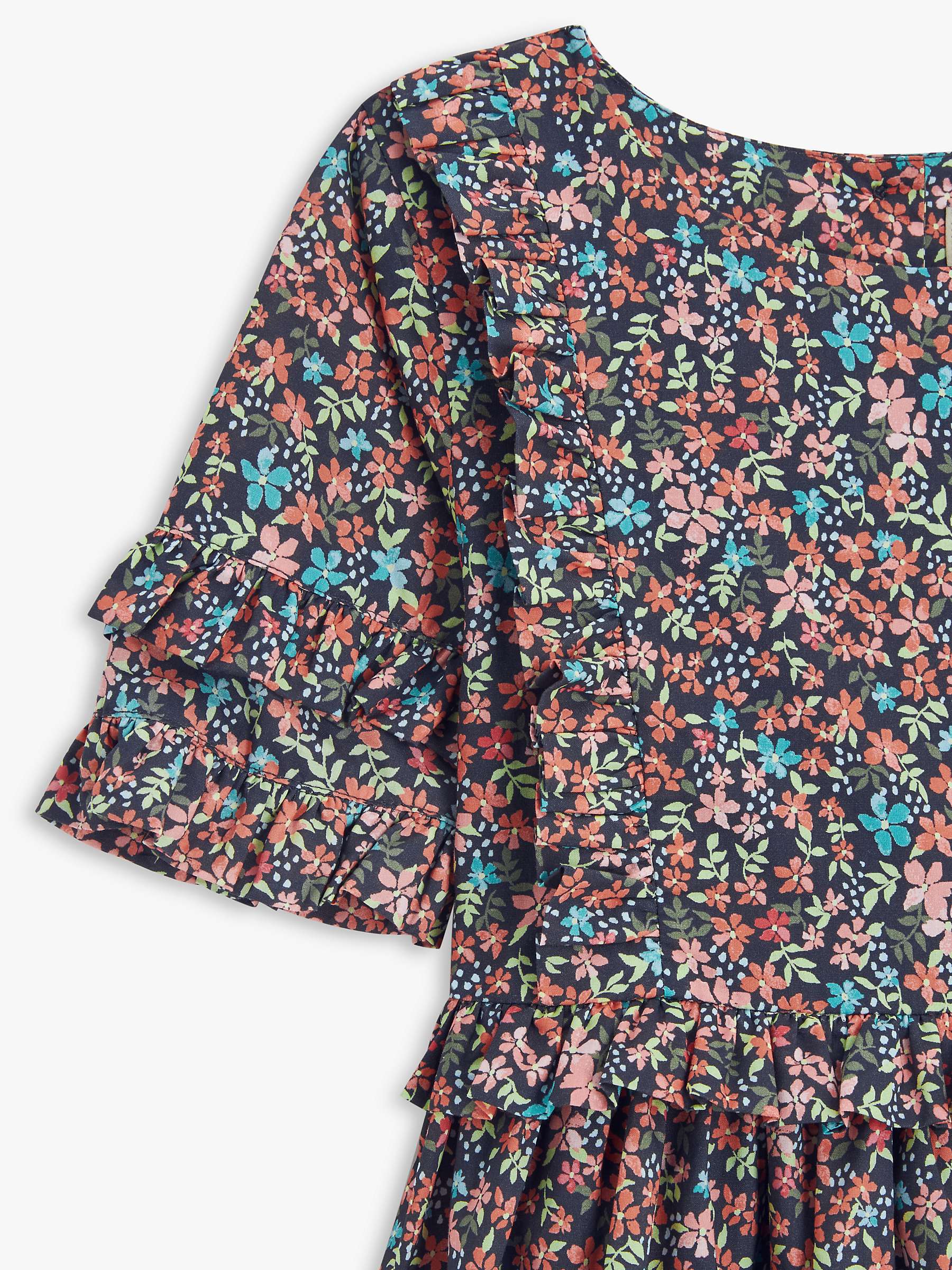 Buy John Lewis Heirloom Collection Kids' Frankie Floral Frill Dress, Multi Online at johnlewis.com