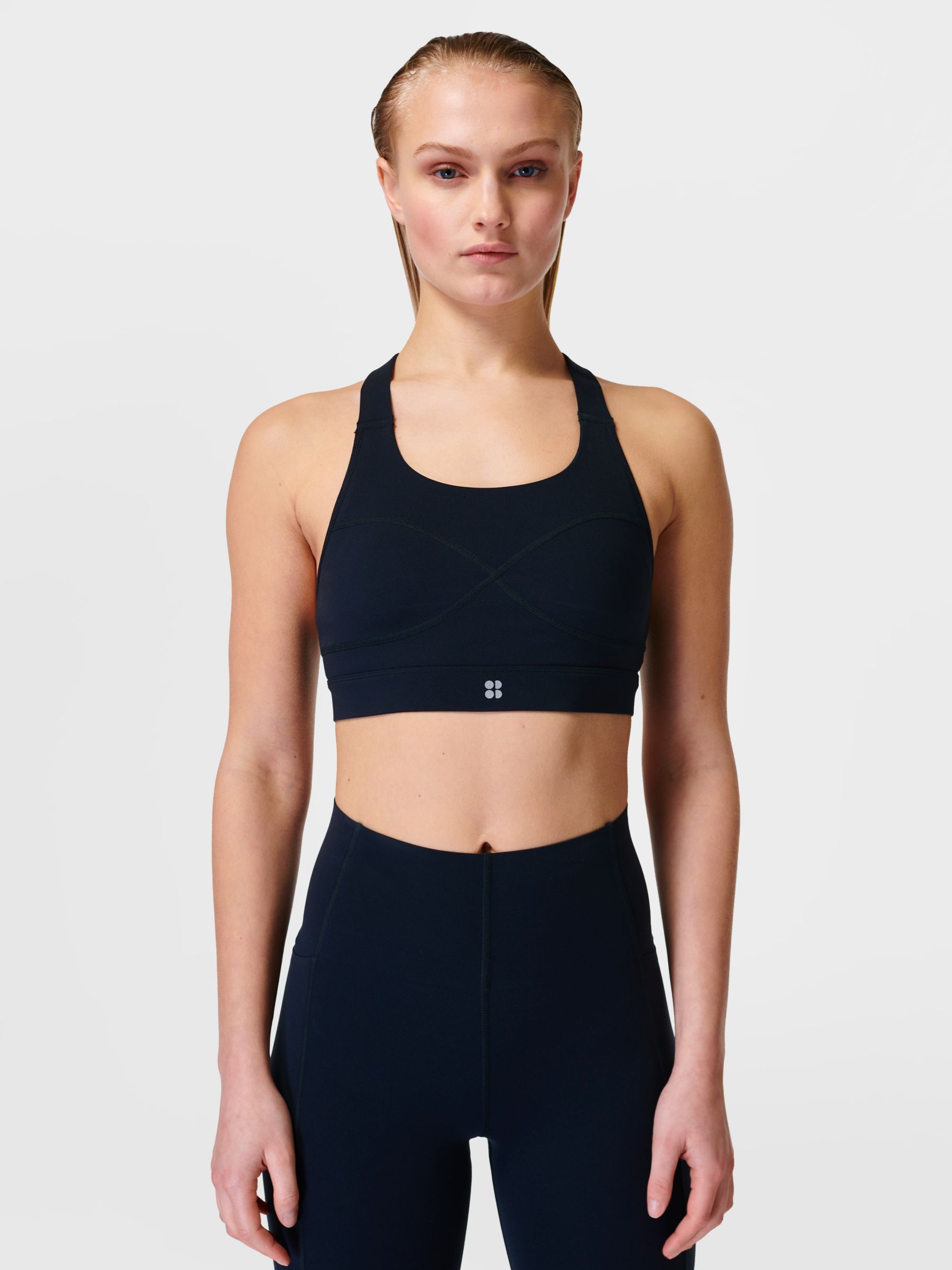 Shop Slim Fit Printed Medium Support Sports Bra with Adjustable