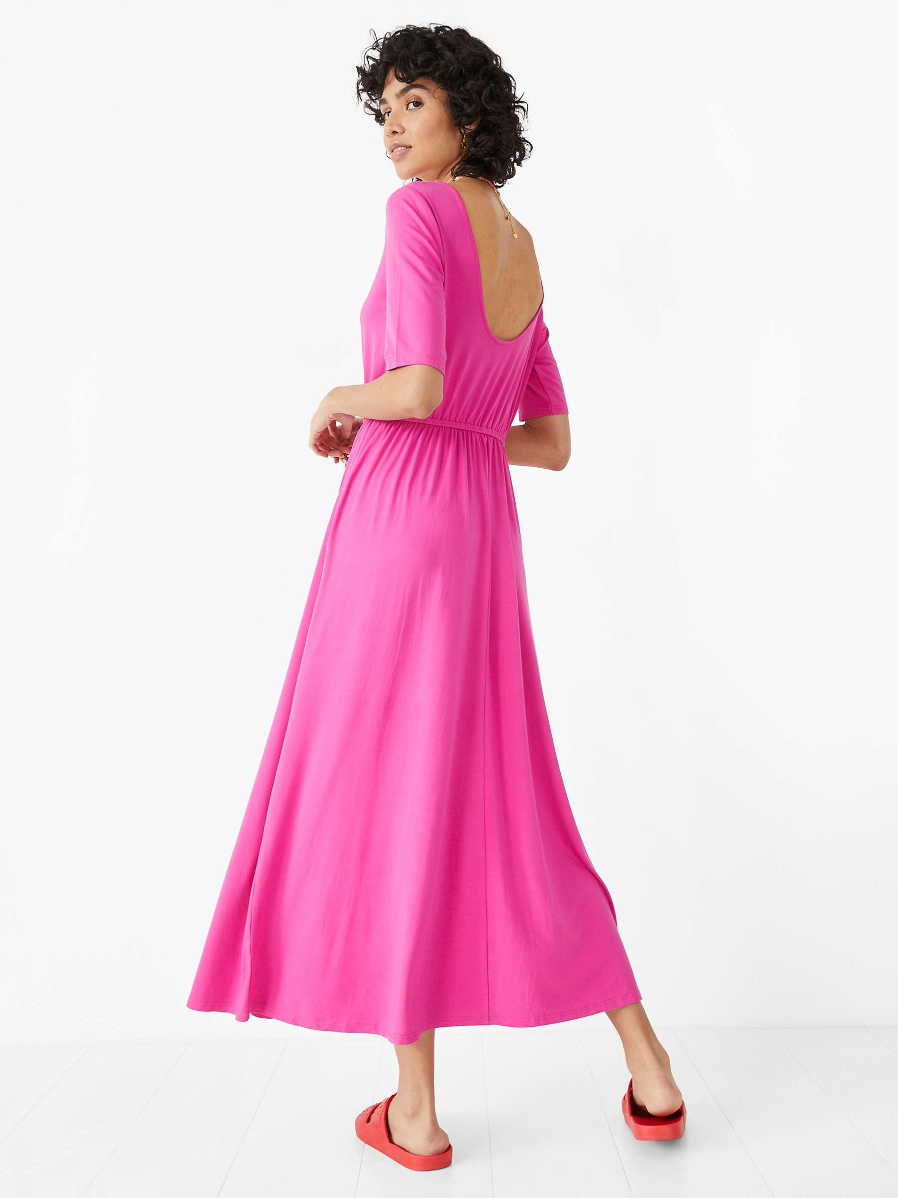 Buy HUSH Elisa Plain Jersey Midi Dress Online at johnlewis.com