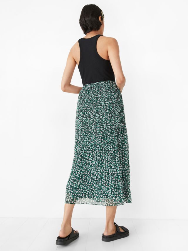 Hush green pleated discount skirt