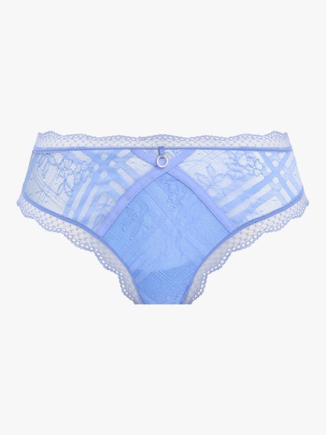 Freya Fatale Lace Bikini Knickers, Cornflower, S