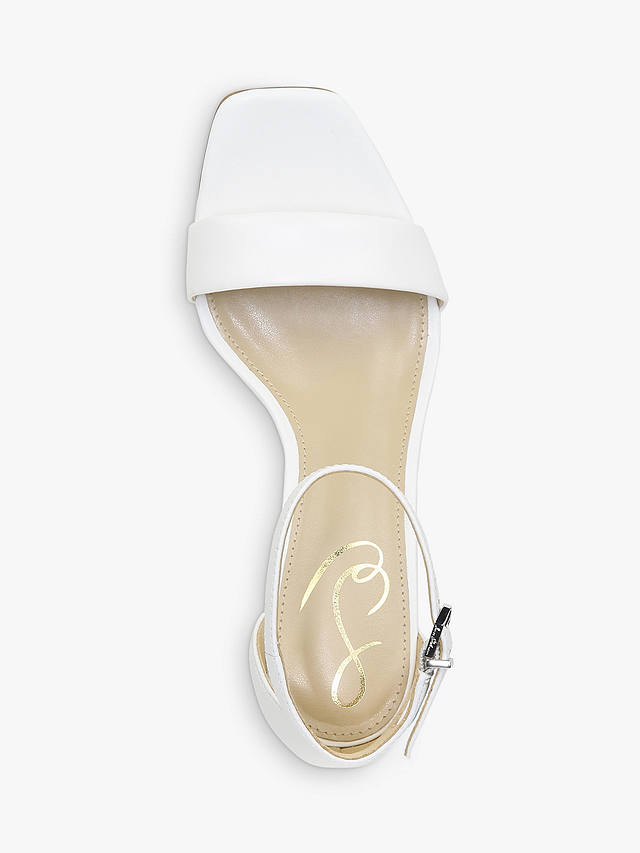 Sam Edelman Daniella Block Heel Leather Sandals, White