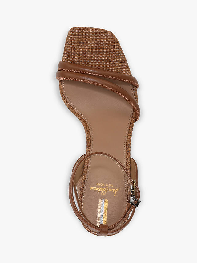 Sam Edelman Kia Leather Heeled Sandals, Rich Cognac