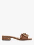 Sam Edelman Delfi Leather Sliders, Cognac, Rich Cognac