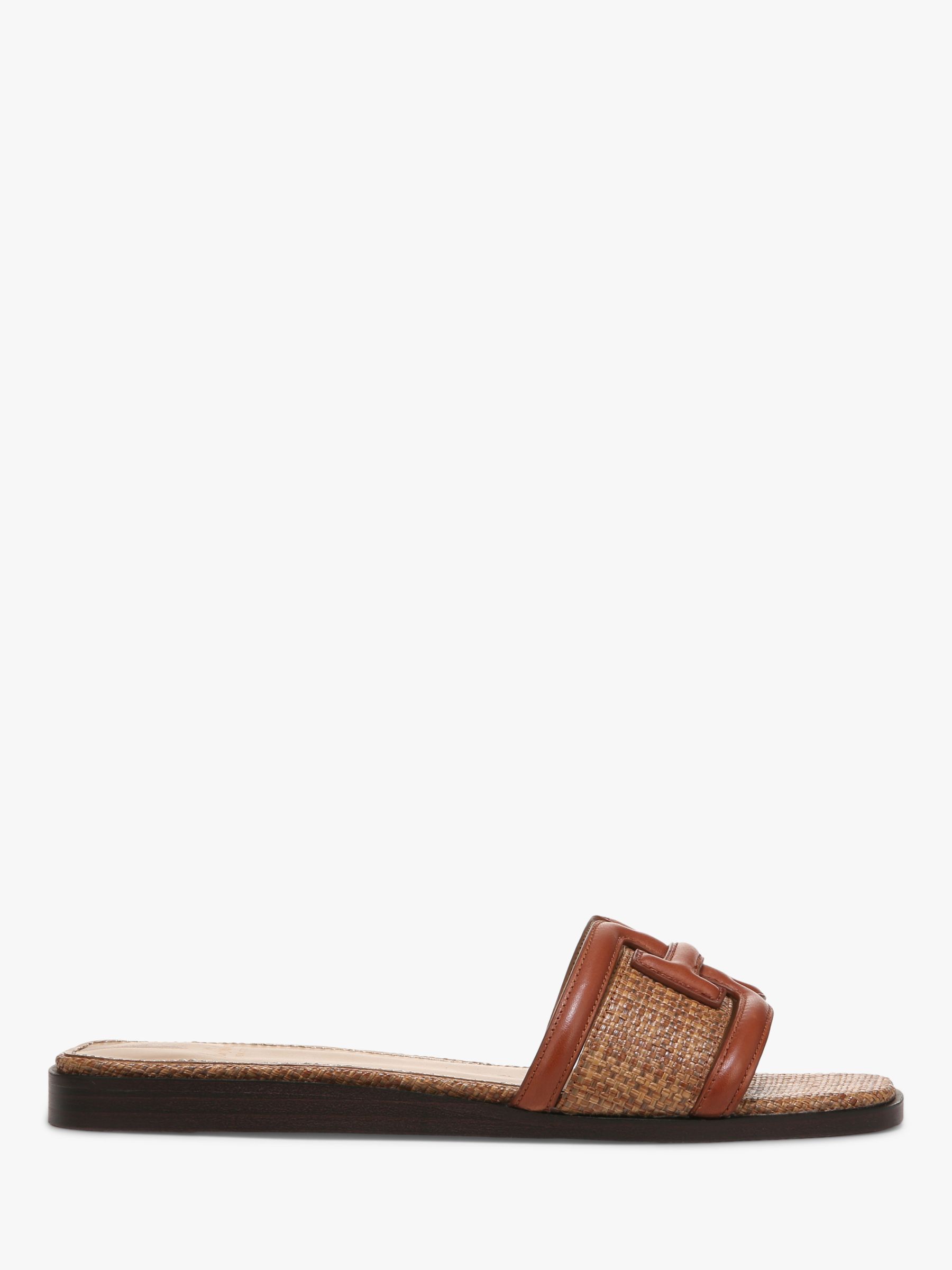 Sam Edelman Irina Leather Sliders Rich Cognac Cuoio at John Lewis