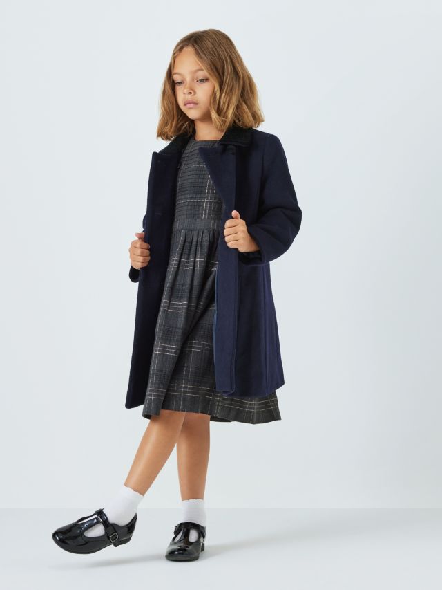 Girls on sale navy peacoat