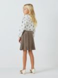 John Lewis Heirloom Collection Dogtooth Check Mini Skirt, Multi, Multi