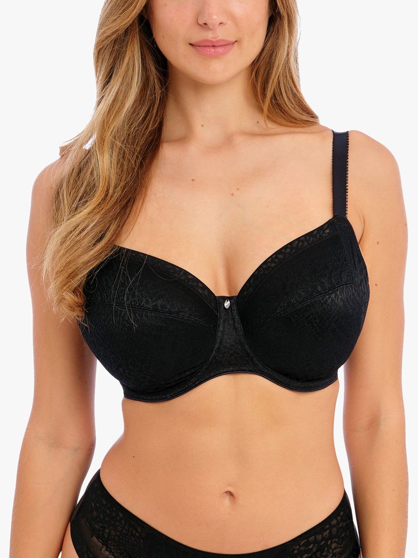 Fantasie Lucia Floral Print Underwire Side Support Bra, Navy/Multi at John  Lewis & Partners
