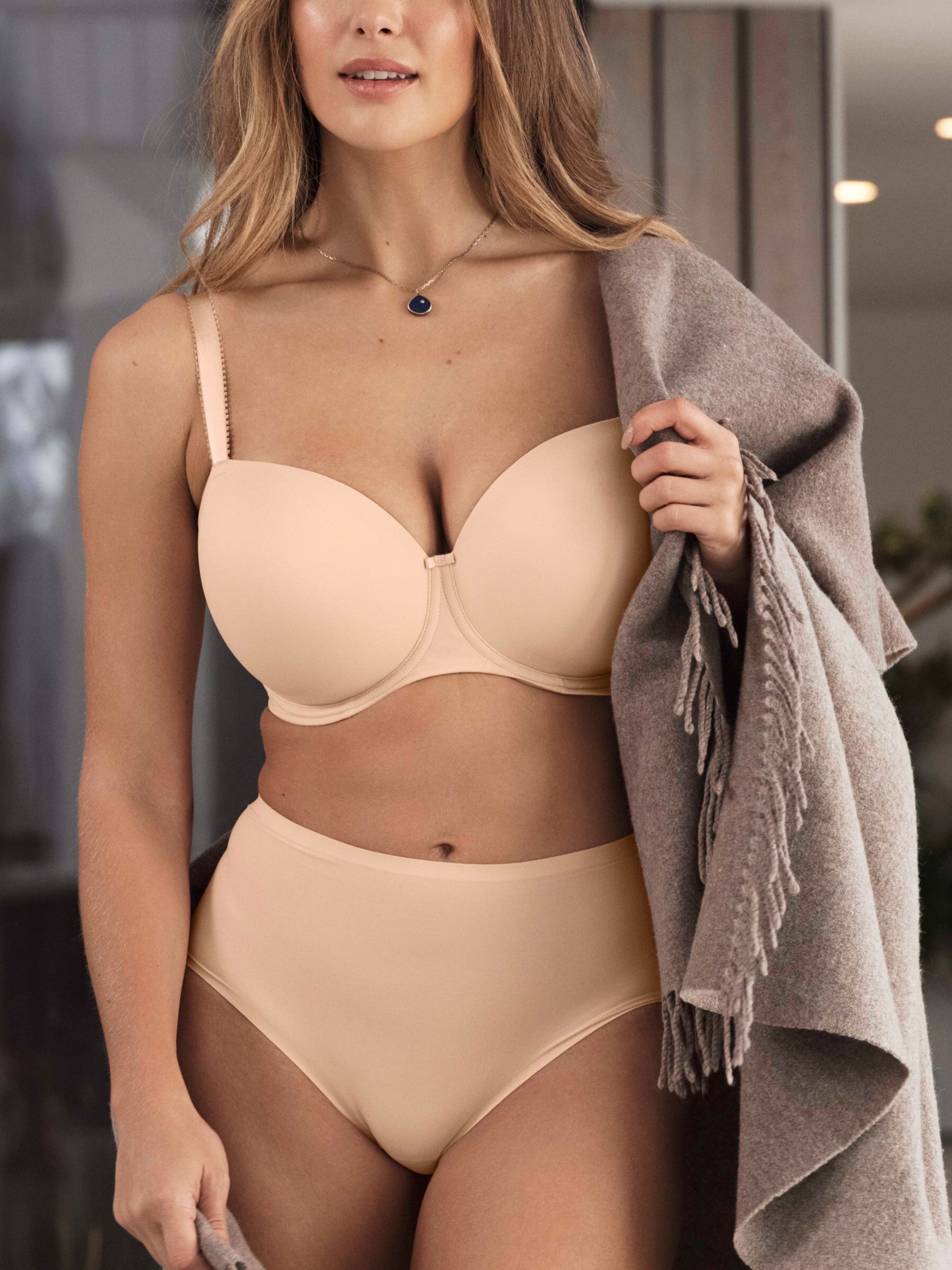 Secret Possessions Smooth Beige Colored Sexy T-Shirt Bra - StyleOFF