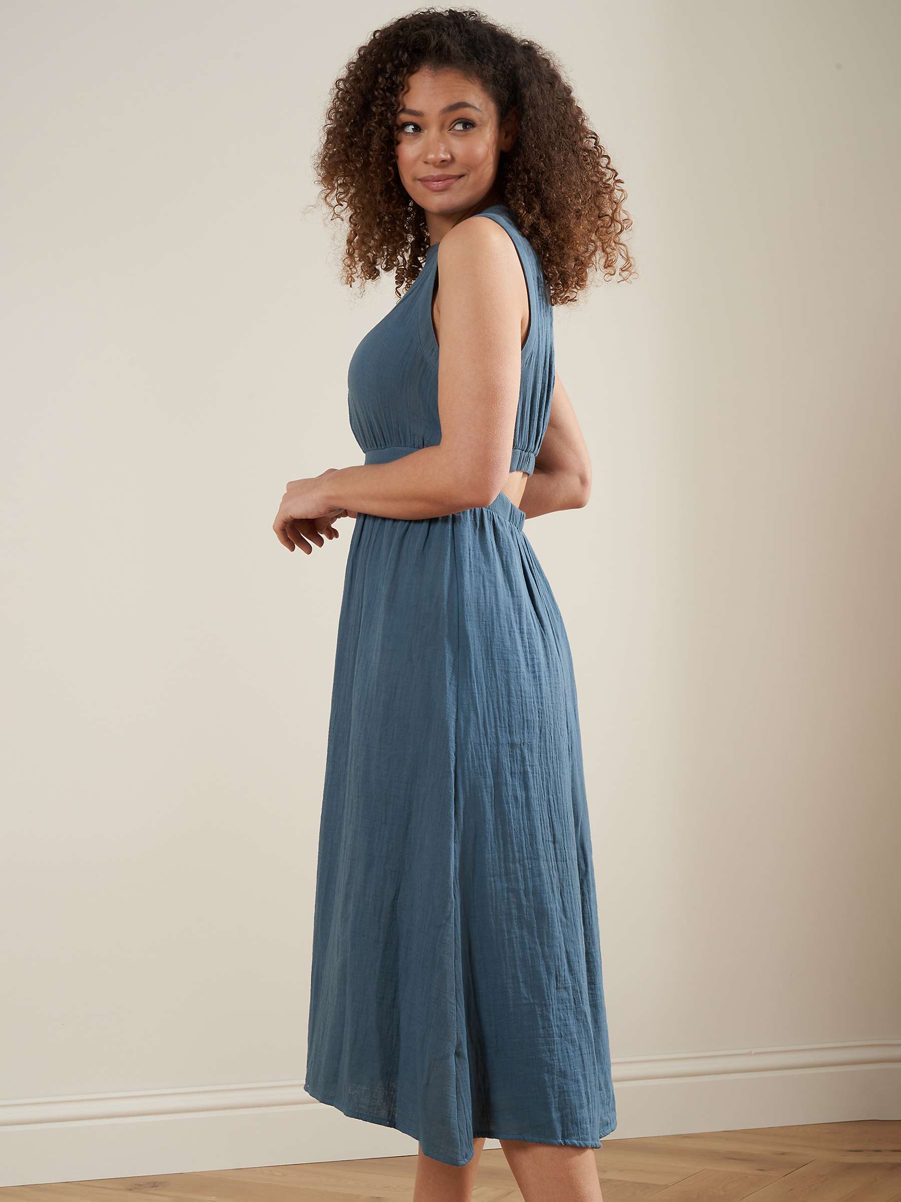 Buy Truly Cotton Cheesecloth Midi Dress Online at johnlewis.com