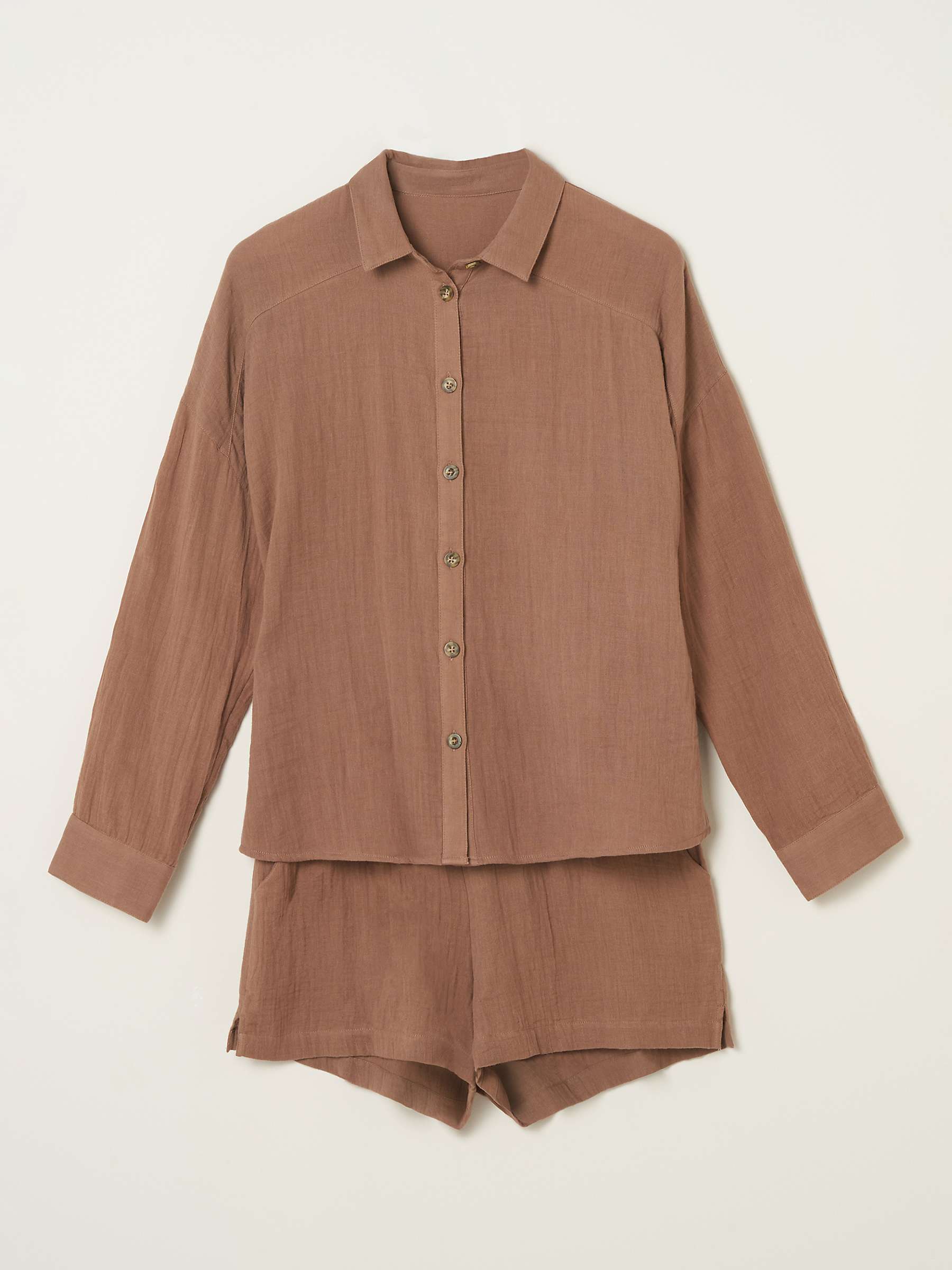 Buy Truly Cotton Cheesecloth Shirt and Shorts Set Online at johnlewis.com