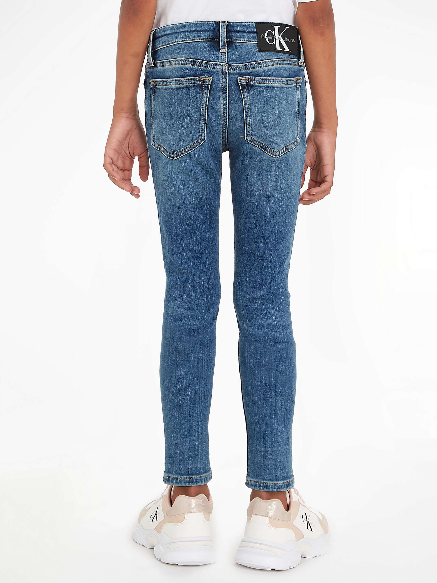 Buy Calvin Klein Kids' Skinny Jeans, Stormy Blue Online at johnlewis.com