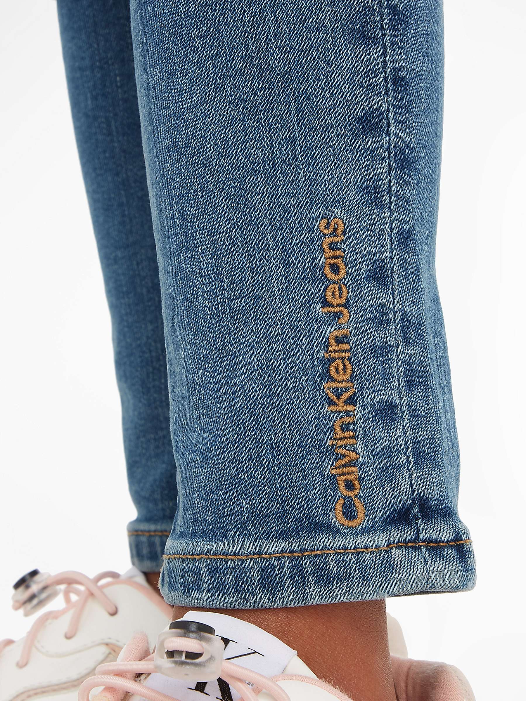 Buy Calvin Klein Kids' Skinny Jeans, Stormy Blue Online at johnlewis.com