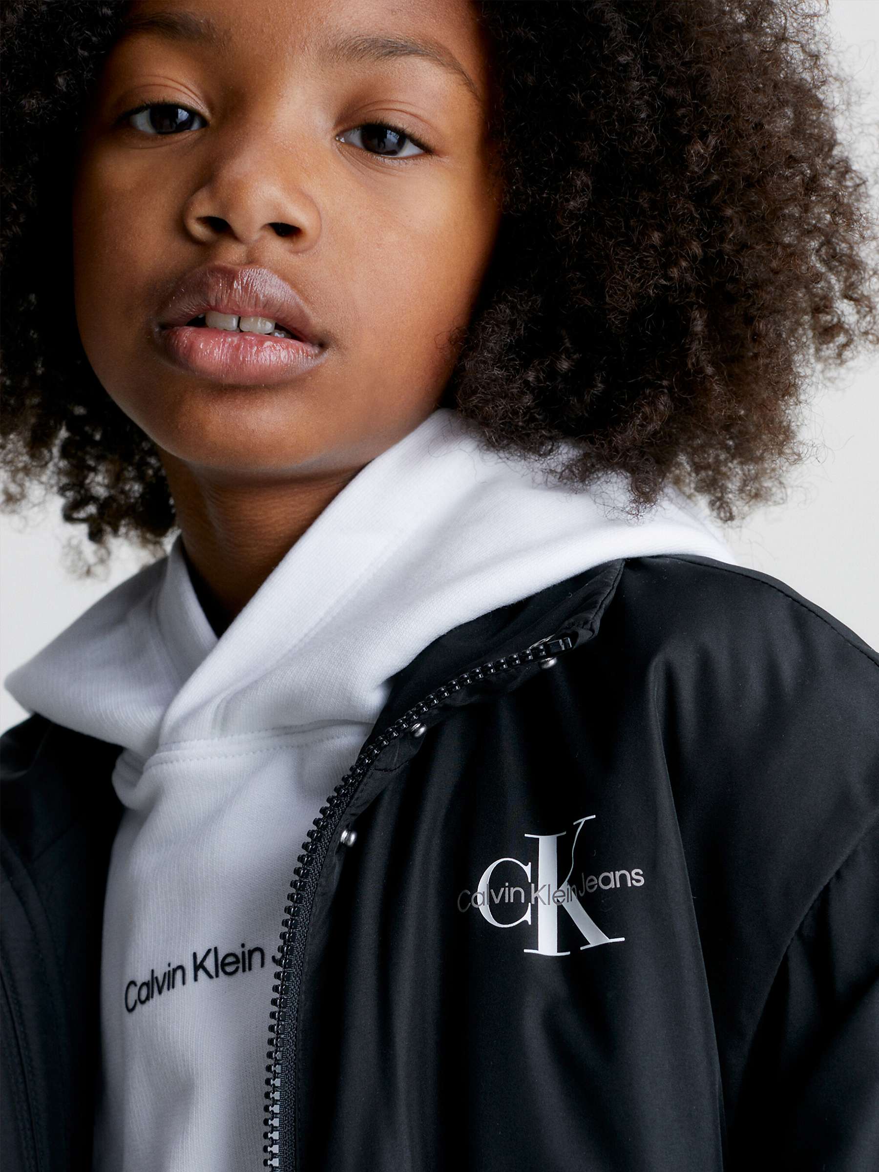 Buy Calvin Klein Jeans Kids' 2-in-1 Padded Jacket, CK Black Online at johnlewis.com