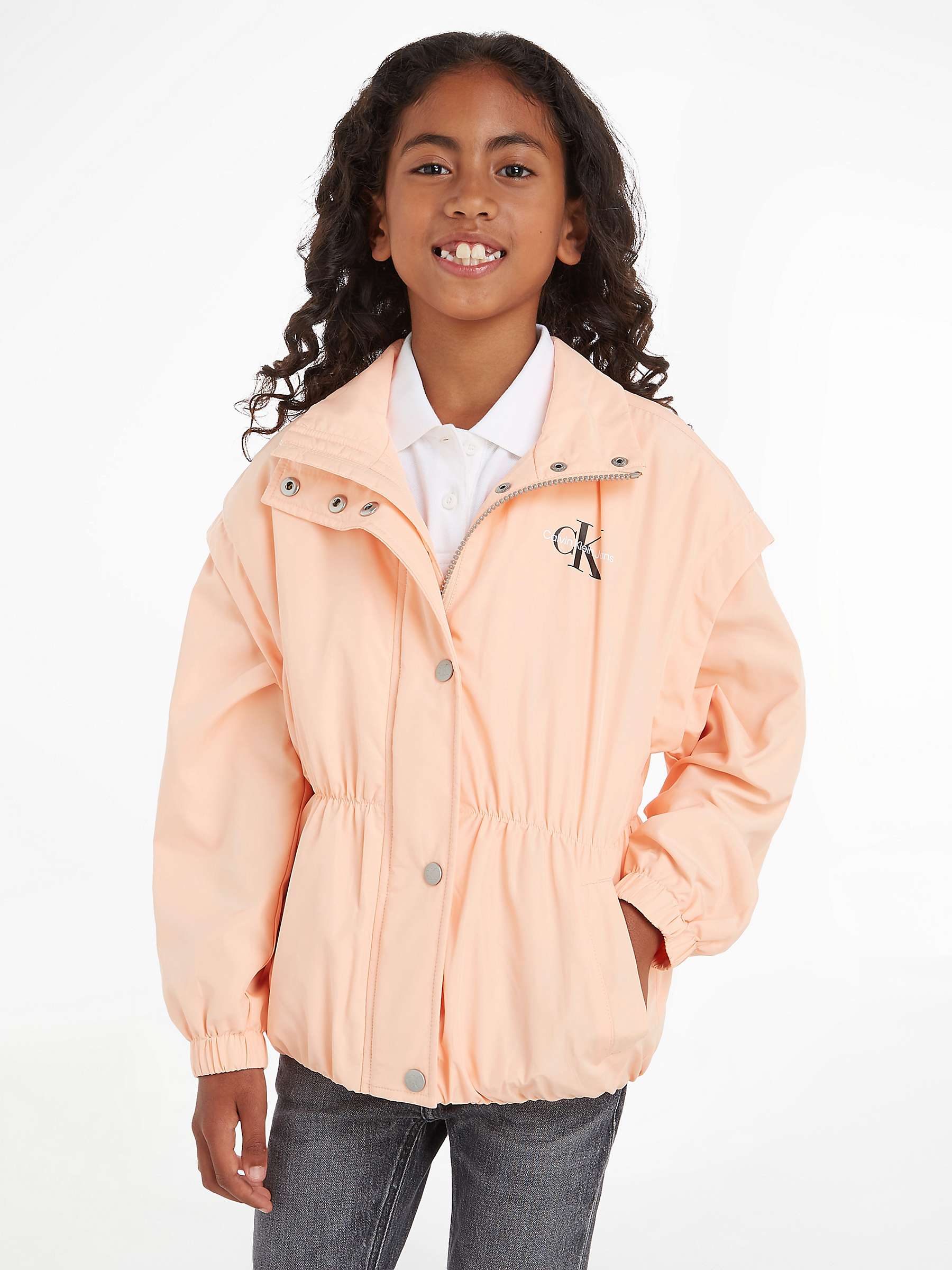 Buy Calvin Klein Kids' 2-in-1 Padded Jacket, Fresh Cantaloupe Online at johnlewis.com