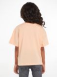 Calvin Klein Jeans Kids' Cotton Boxy T-Shirt, Fresh Cantaloupe