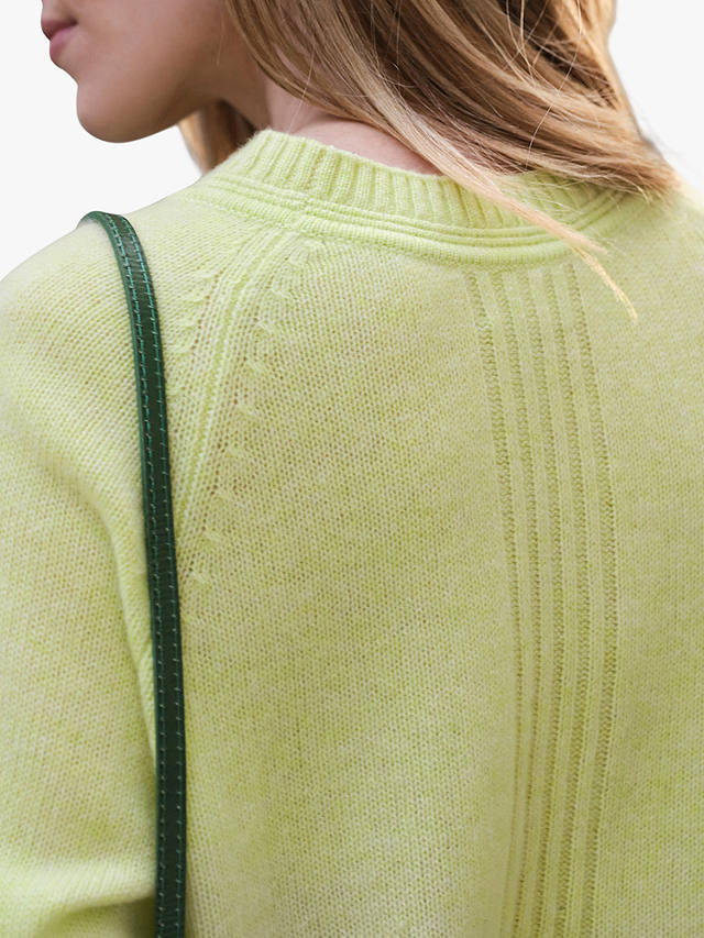 Pure Collection Lofty Cashmere Jumper, Heather Zest at John Lewis ...