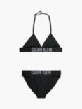 Calvin Klein Kids' Triangle Bikini Set, Pvh Black