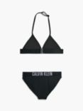 Calvin Klein Kids' Triangle Bikini Set, Pvh Black