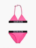 Calvin Klein Kids' Triangle Bikini Set, Loud Pink