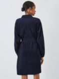 John Lewis ANYDAY Plain Corduroy Shirt Dress, Navy