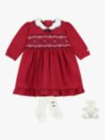 Emile et Rose Baby Christie Jersey Dress Set, Red