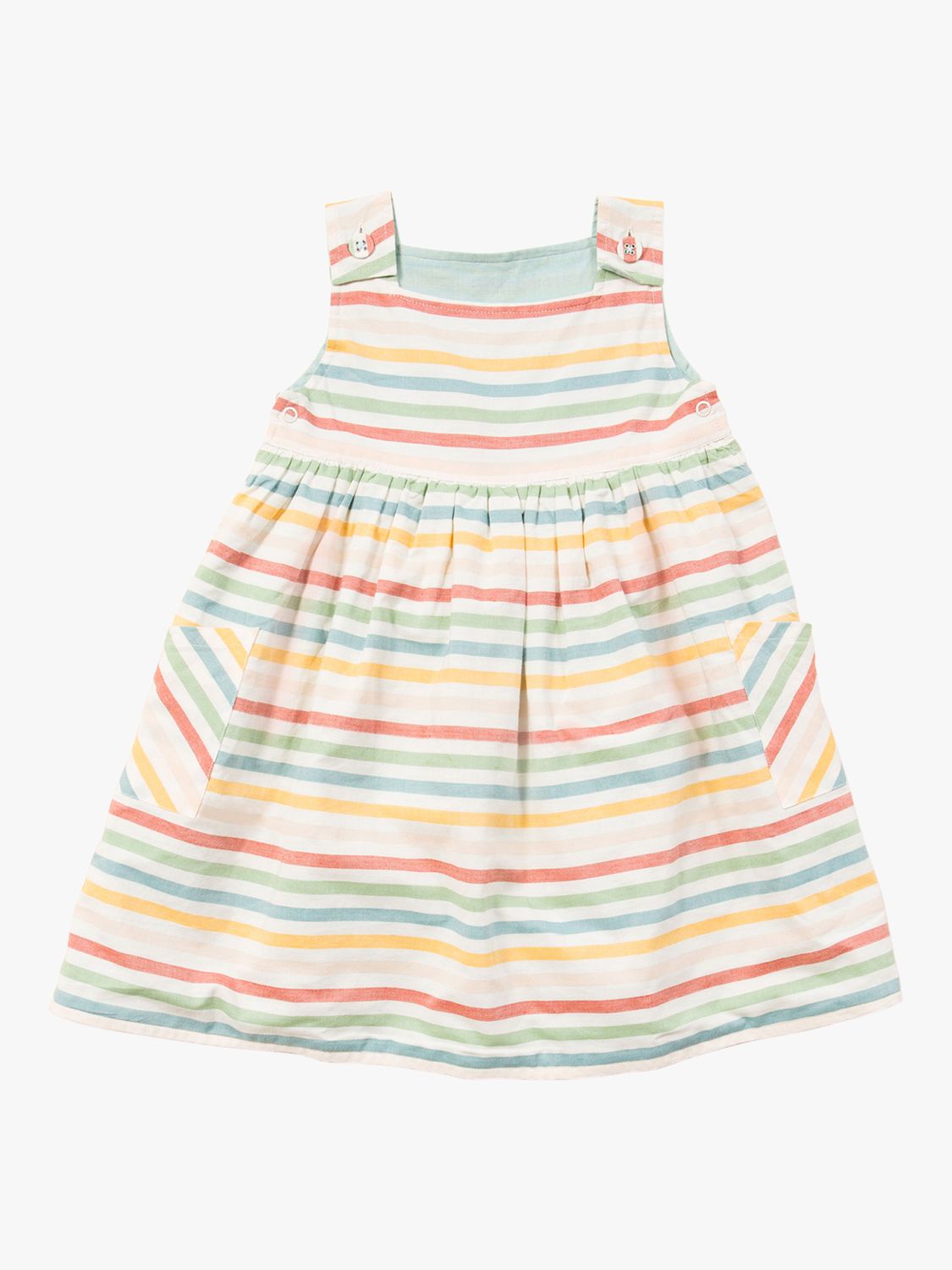 Little Green Radicals Baby Organic Striped Reversible Pinny Dress ...