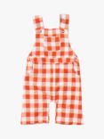 Little Green Radicals Baby Check Dunagrees, Red Checkered