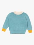 Little Green Radicals Baby Knitted Jumper, Pale Blue