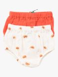 Little Green Radicals Baby Rainbow Bloomers, Pack of 2, Summer Rainbows