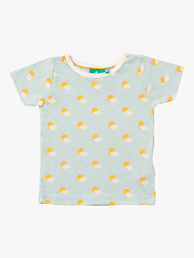 Little Green Radicals Baby Sunshine Jersey Pyjama Shorts Set, Blue/Multi