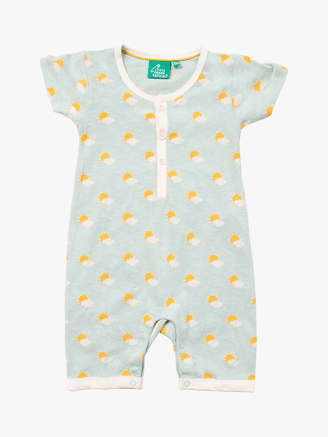 Buy Little Green Radicals Baby Organic Sunshine Romper, Multi Online at johnlewis.com