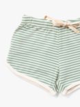 Little Green Radicals Baby Striped Run Around Drawstring Shorts
