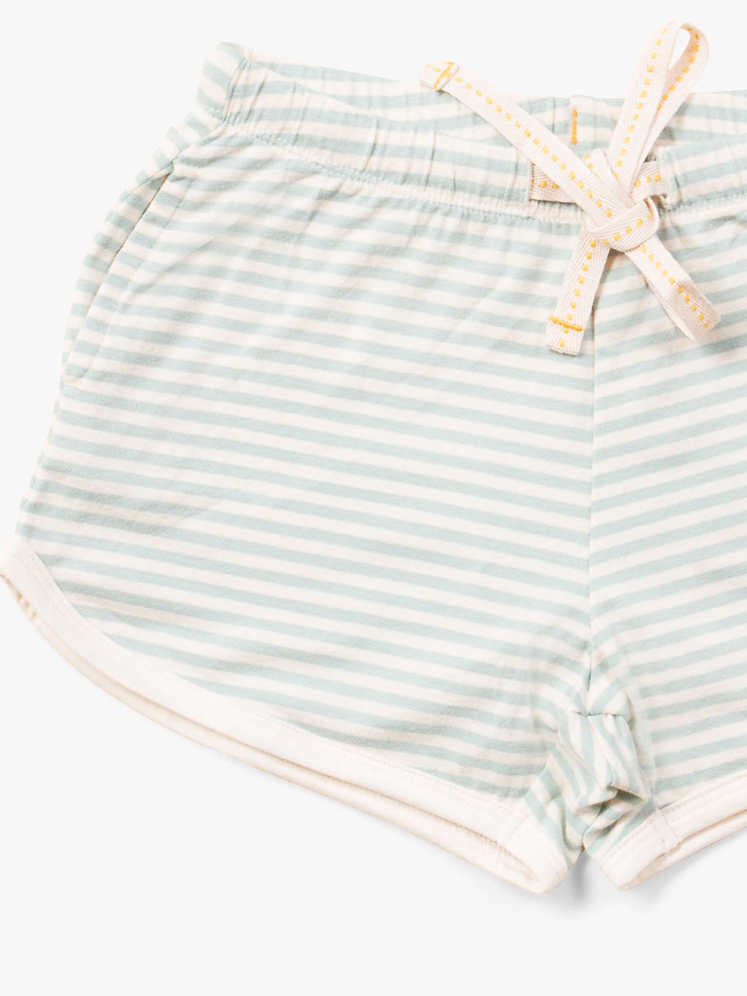 Buy Little Green Radicals Baby Striped Run Around Drawstring Shorts Online at johnlewis.com