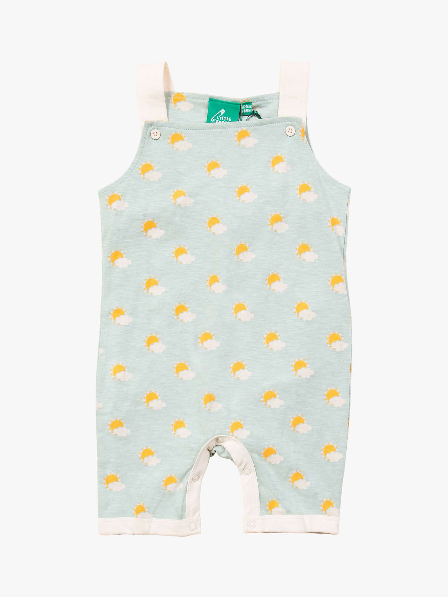 Buy Little Green Radicals Baby Sunshine Storytime Dunagree Shorts, Multi Online at johnlewis.com