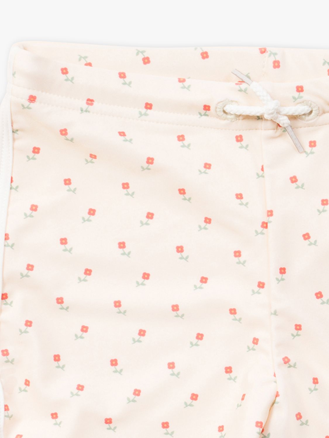 Buy Little Green Radicals Baby Recycled Rose Flower Print Swim Shorts, Cream/Multi Online at johnlewis.com