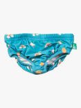 Little Green Radicals Baby Recycled Summer Days Print Reusable Swim Nappy, Blue/Multi