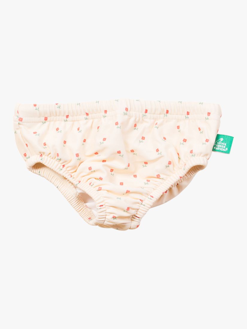 Little Green Radicals Baby Rose Swim Nappy, Rose Flowers, 12-24 months