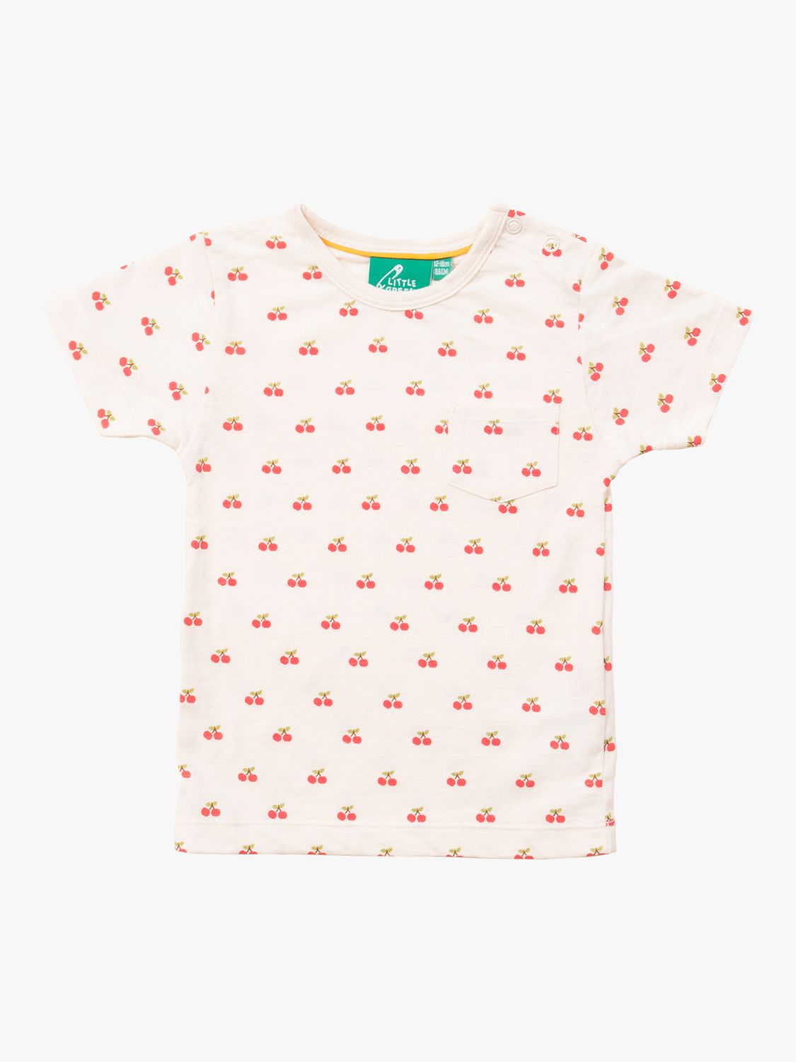 Little Green Radicals Baby Organic Cotton Cherry Short Sleeve T-Shirt ...