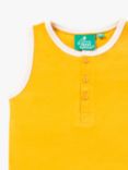 Little Green Radicals Baby Organic Cotton Vest, Gold
