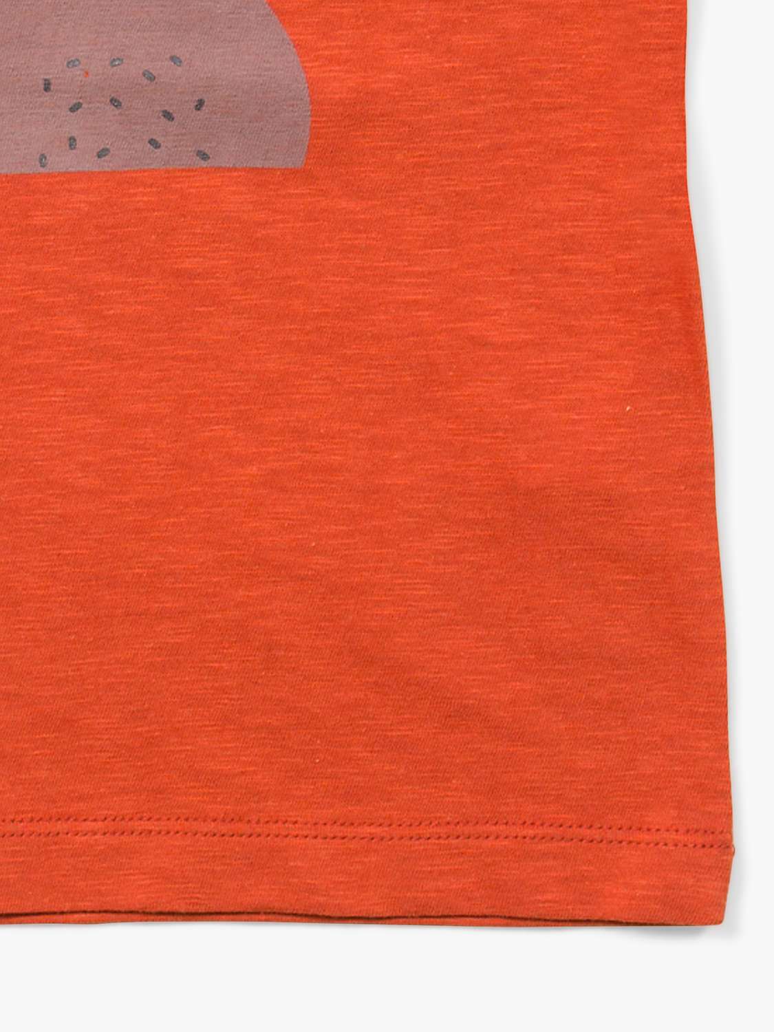 Buy Little Green Radicals Baby Organic Cotton Bear Short Sleeve T-Shirt, Red/Multi Online at johnlewis.com