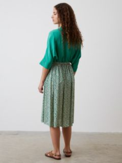 Gerard Darel Foliage A-Line Skirt, Green, 8