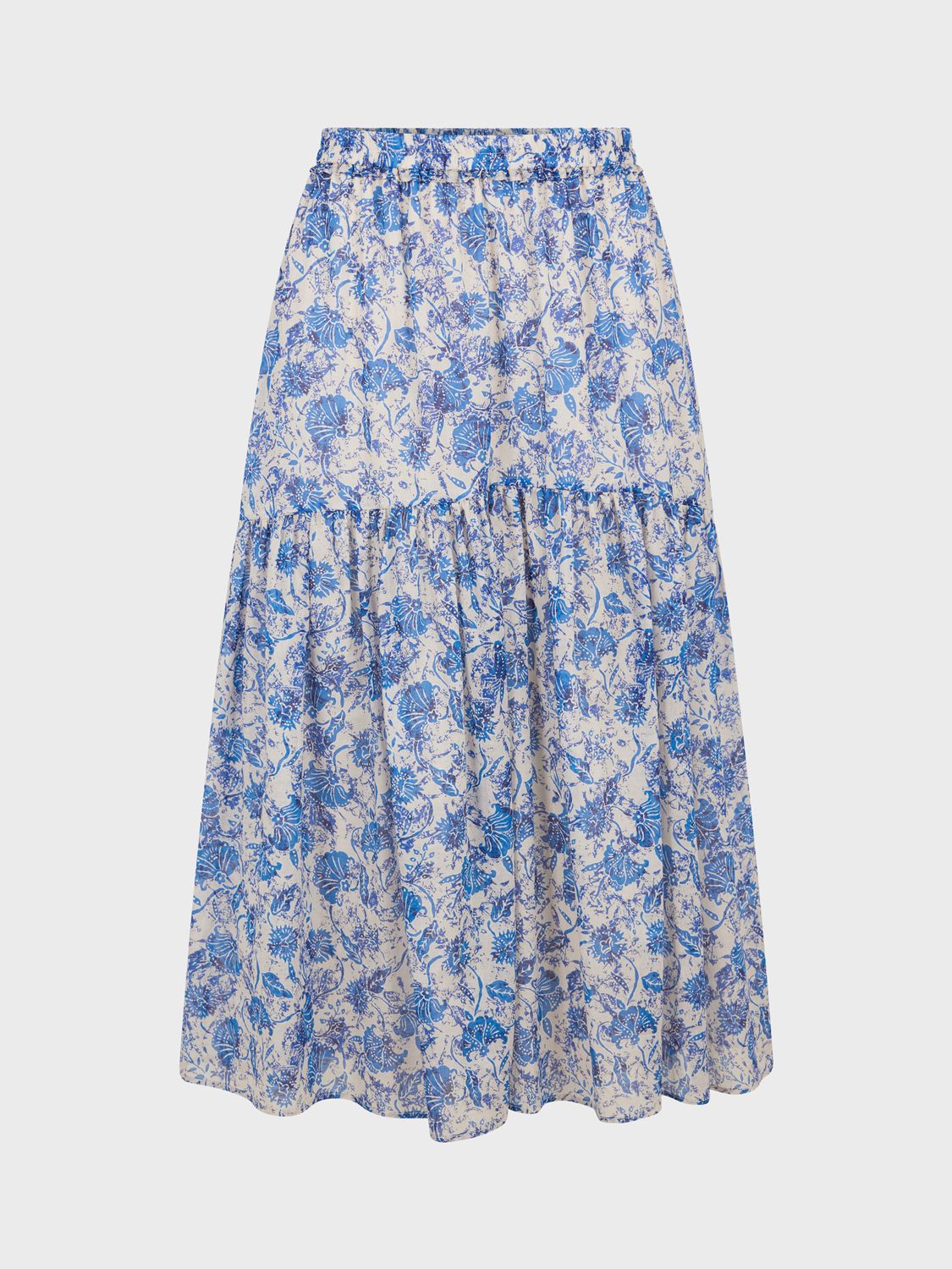 Gerard Darel Floral Midi Skirt, Blue at John Lewis & Partners